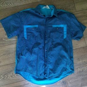 Retro Button Up Short Sleeve Shirt